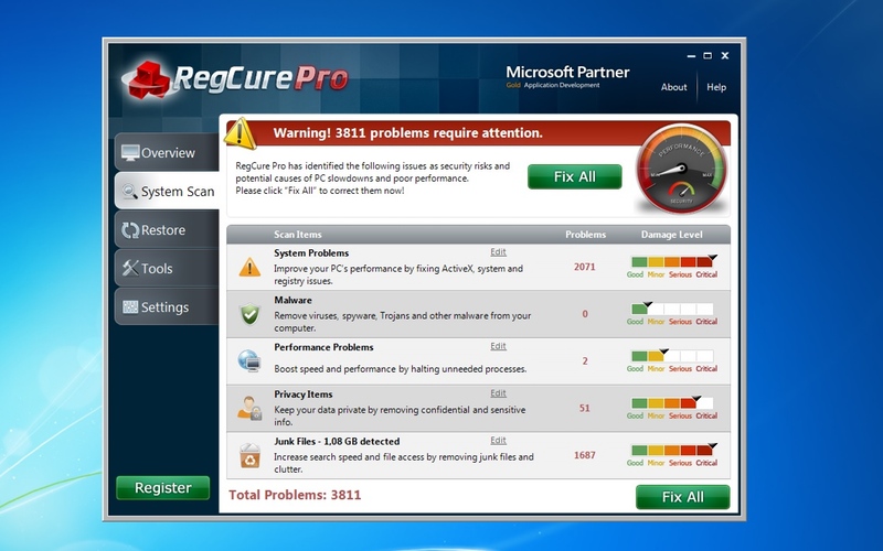 how to uninstall regcure pro
