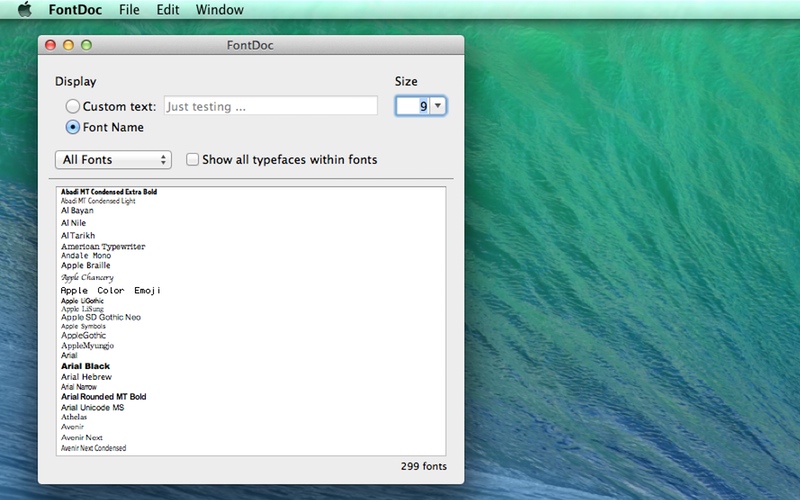 Download FontDoc for Mac 1.3.0 torrent