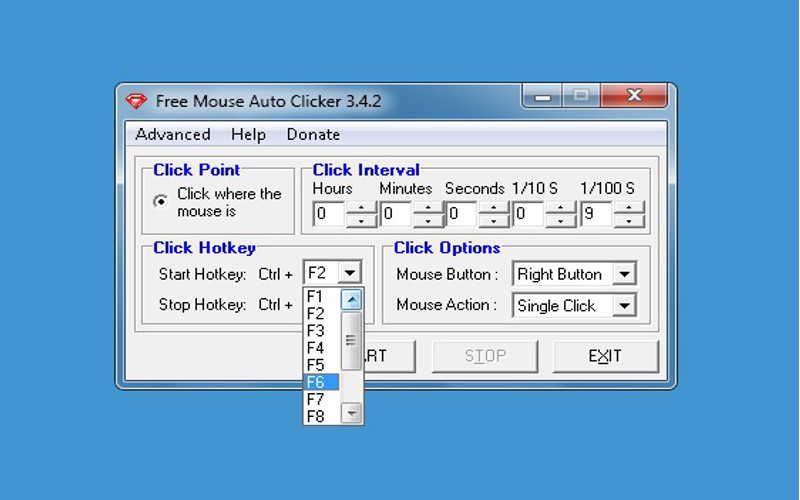 mouse auto clicker no specific location